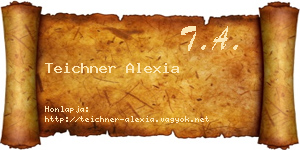 Teichner Alexia névjegykártya